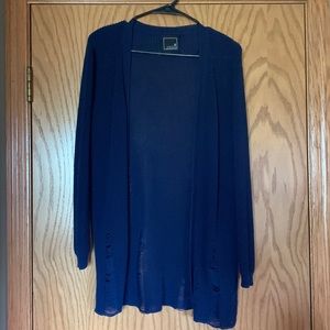 Lily & Lottie Distressed Cardigan; Size Small